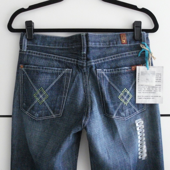 NWT 7 For All Man Kind Dojo Diamond Pocket Jeans - Picture 4 of 5